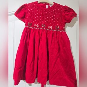 SOLD Carriage Boutique Red Christmas Dress 12/18 Months